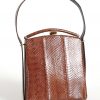 new-old 1940s 50s reptile skin box purse
