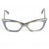 1950s French blue cat-eye glasses frame