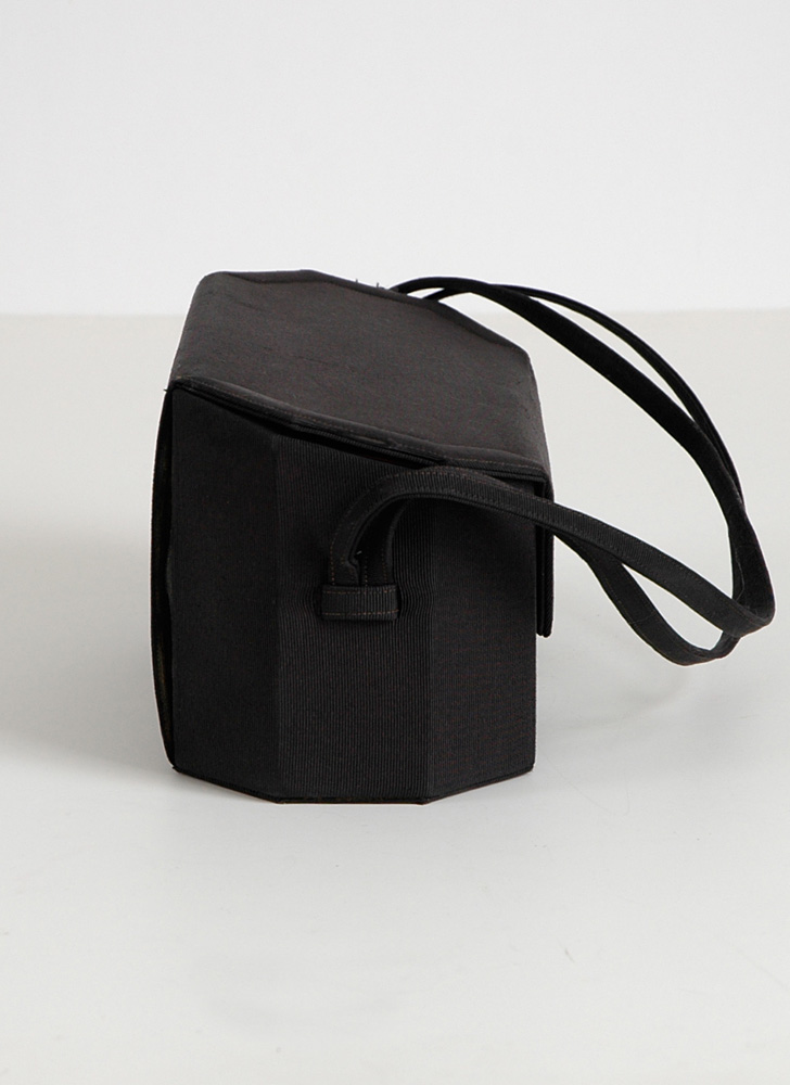 1950s Nettie Rosenstein faille box purse