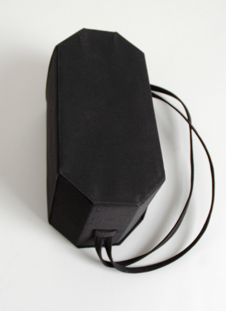 1950s Nettie Rosenstein faille box purse