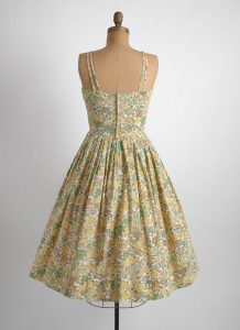 1950s pintucked bodice floral cotton dress – Hemlock Vintage Clothing