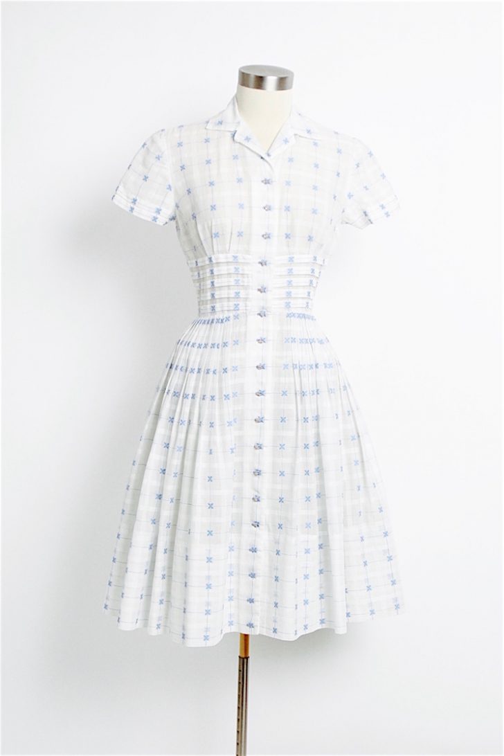 1950s sheer white organdy dress – Hemlock Vintage Clothing