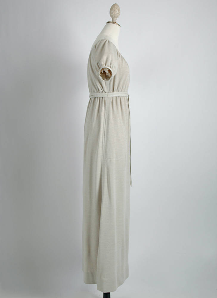 1960s Bonnie Cashin wool + leather dress