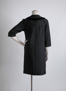 early 1960s Halle Bros black raw silk + velvet coat – Hemlock Vintage ...