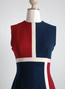 1960s wool blend colorblock dress – Hemlock Vintage Clothing