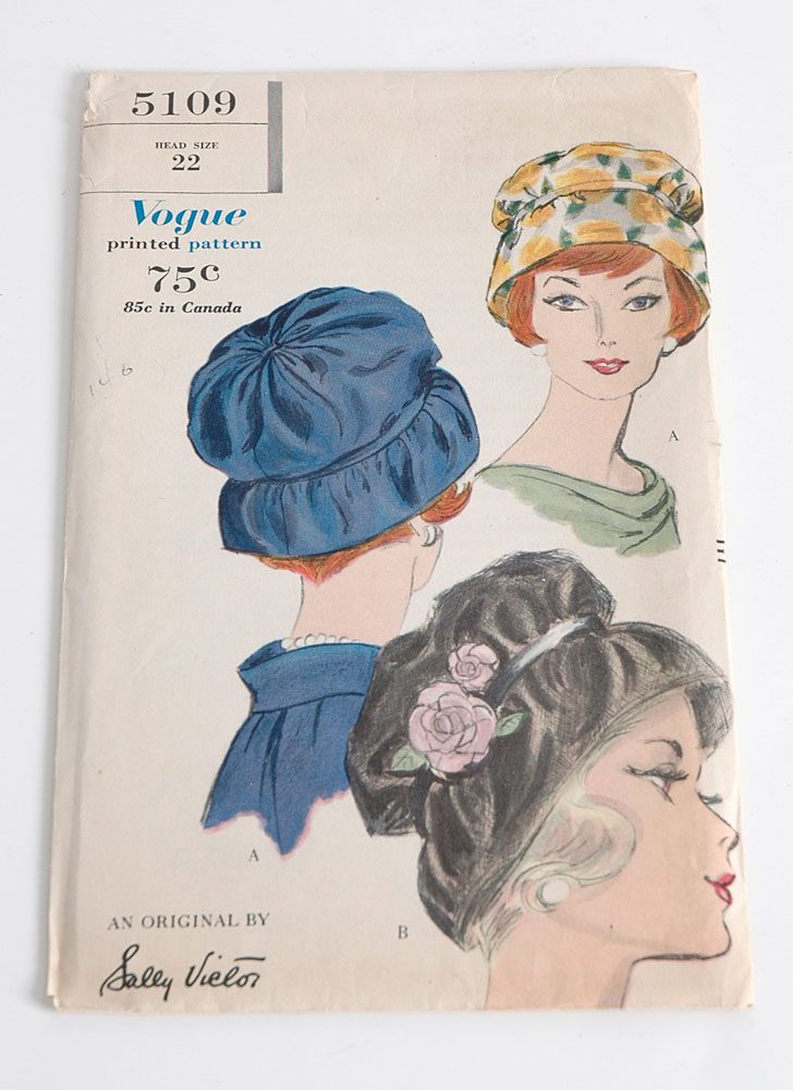 1960s Vogue 5109 hat pattern