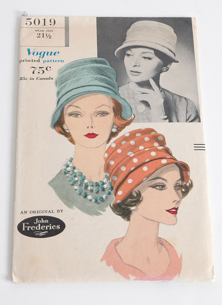 1960s Vogue 5019 hat pattern