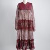 1970s gauze bib Indian peasant dress old stock