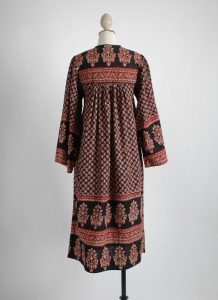 1970s al-Harbi bib India cotton dress – Hemlock Vintage Clothing