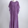 1970s purple gauze dress old stock