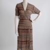 1970s Missoni chevron knit dress, large