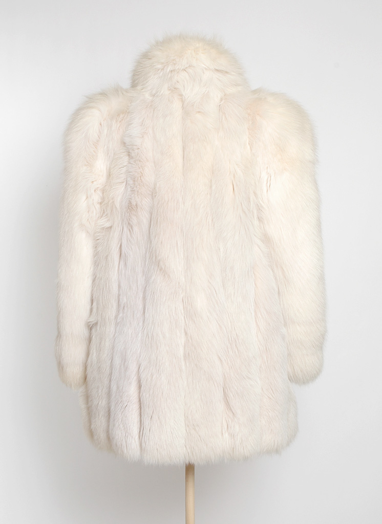 1980s gorgeous white fox coat (repair)