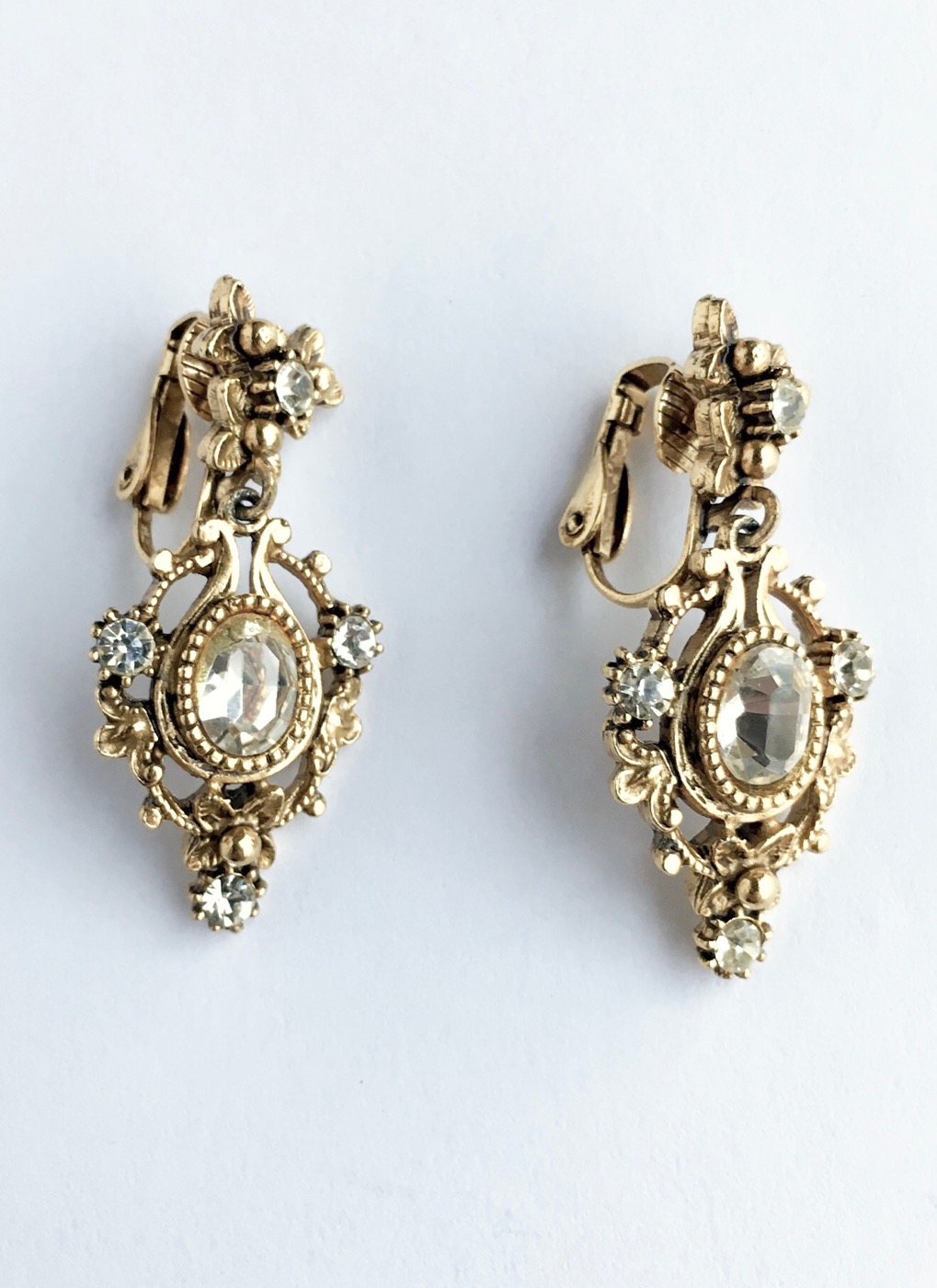 vintage Florenza antiqued dangle earrings – Hemlock Vintage Clothing