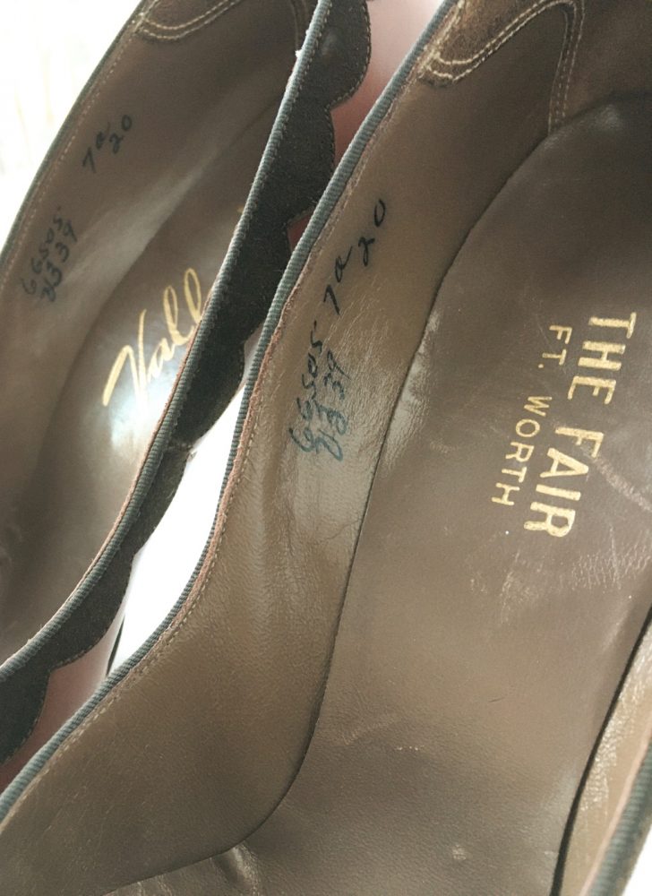 1940s Valley brown suede + leather heels – Hemlock Vintage Clothing