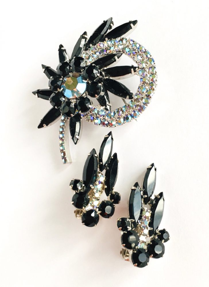 vintage Juliana D&E brooch + earrings set