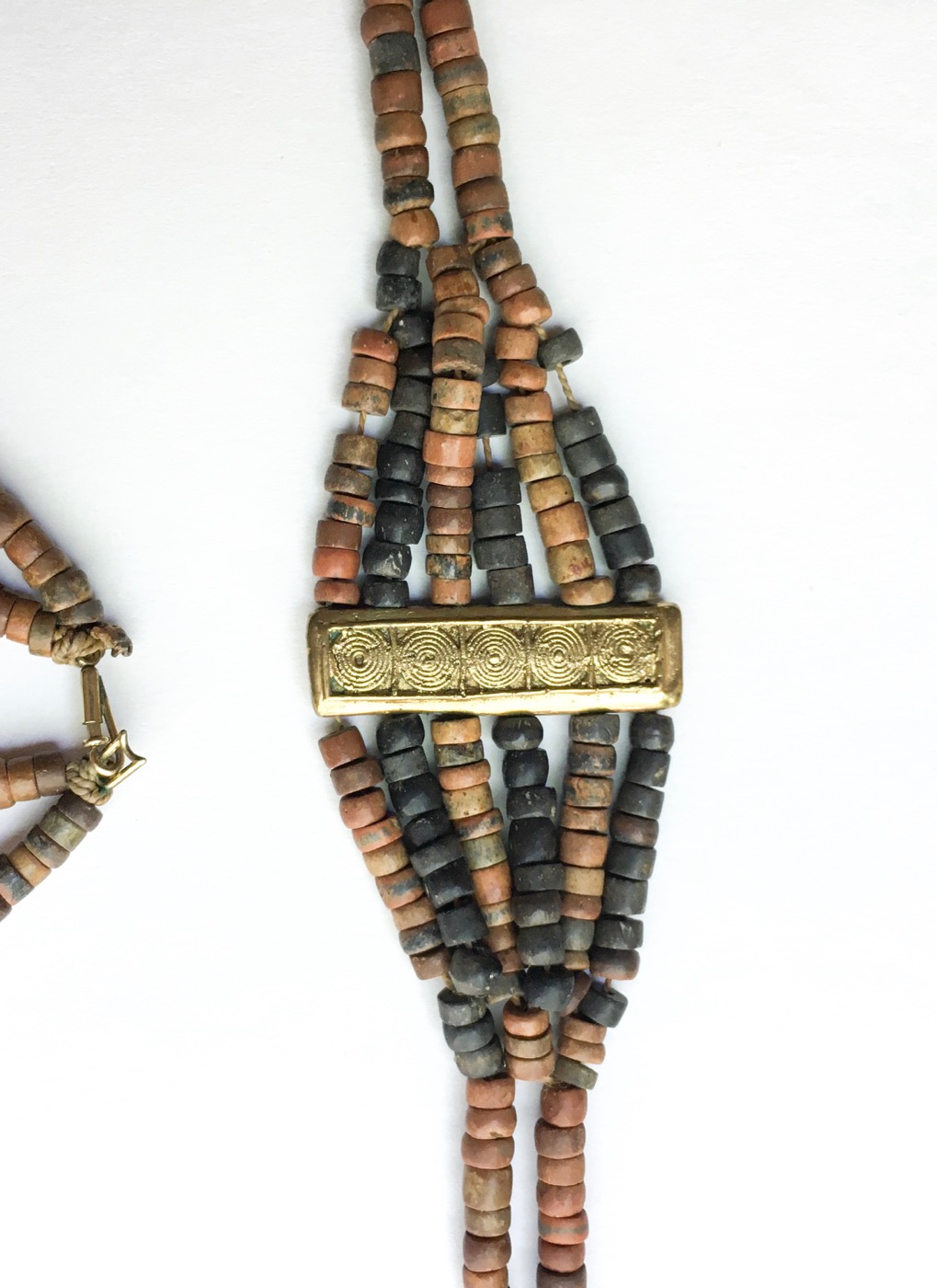 70s-african-beaded-necklace-bracelet-set-with-large-brass-beads