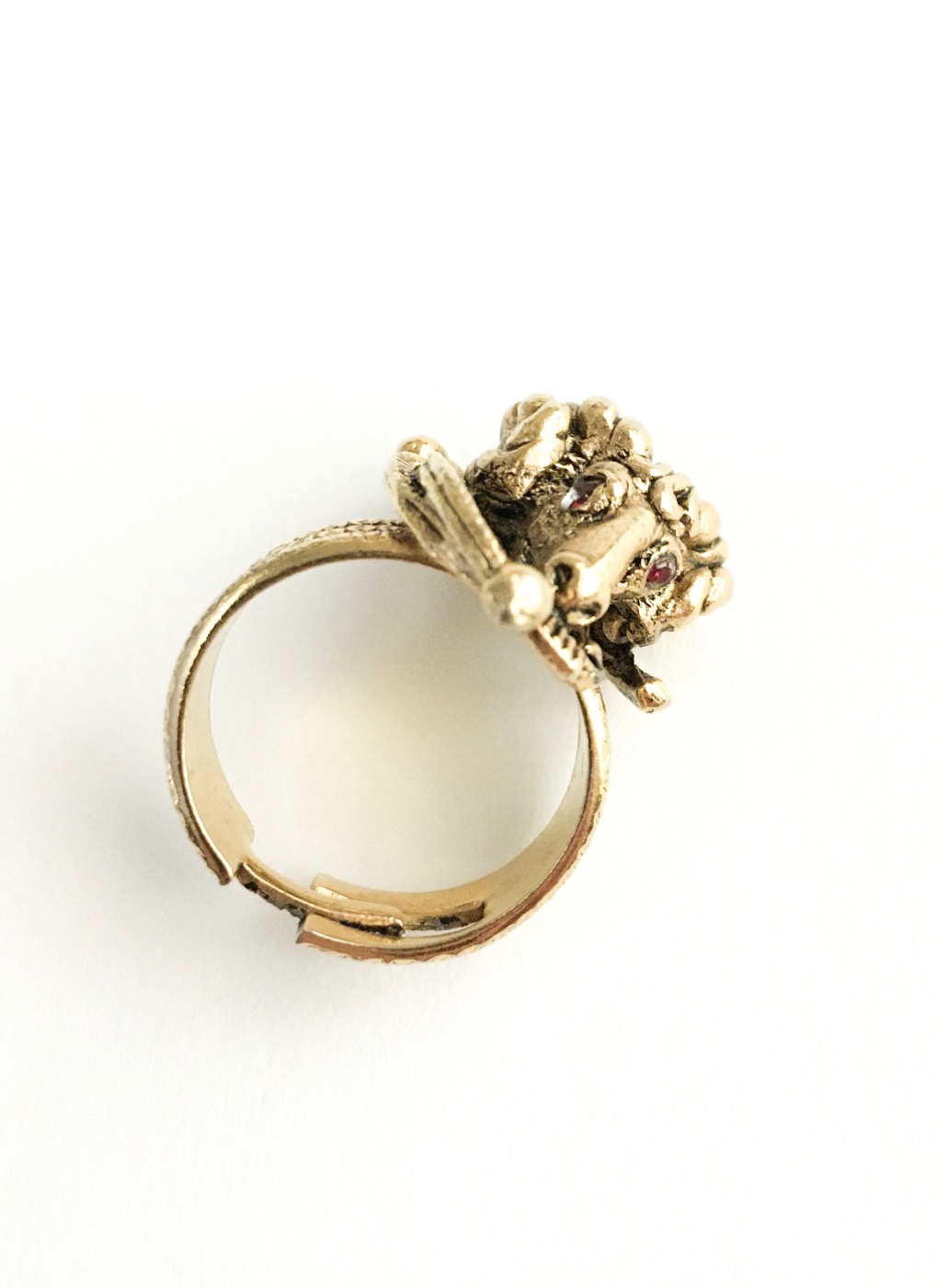 Vintage Diamond Ram's Head Ring