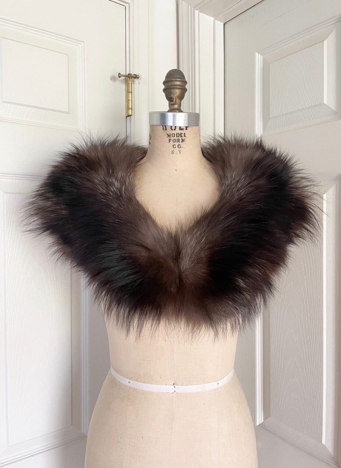 vintage silver fox fur wrap shrug stole – Hemlock Vintage Clothing