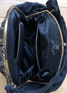 1940s 50s Guild Original jeweled black faille purse – Hemlock Vintage ...