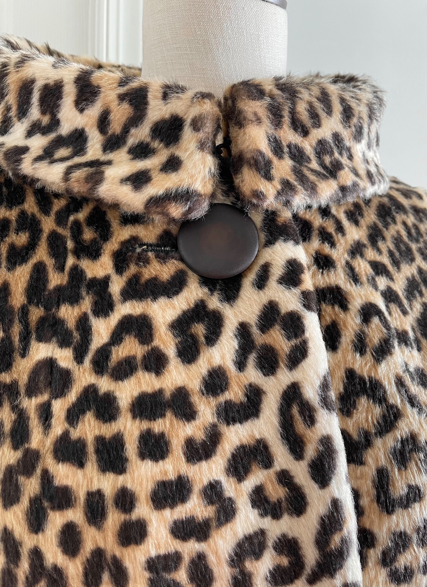1950s 60s faux fur leopard coat Kilimanjaro Sidney Blumenthal – Hemlock ...