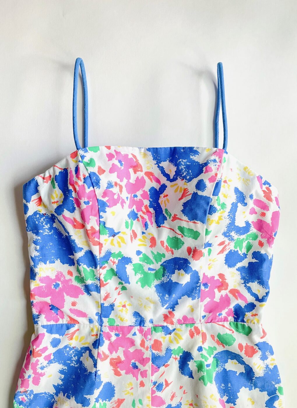 vintage cotton floral playsuit bathing swimsuit – Hemlock Vintage Clothing