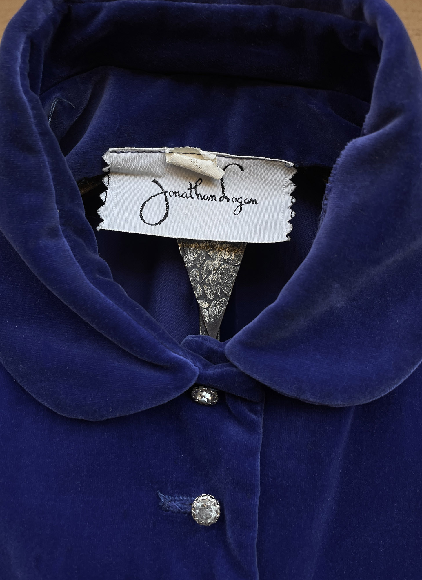 1950s Jonathan Logan purplish blue Hemlock Clothing – velvet Vintage dress + bolero